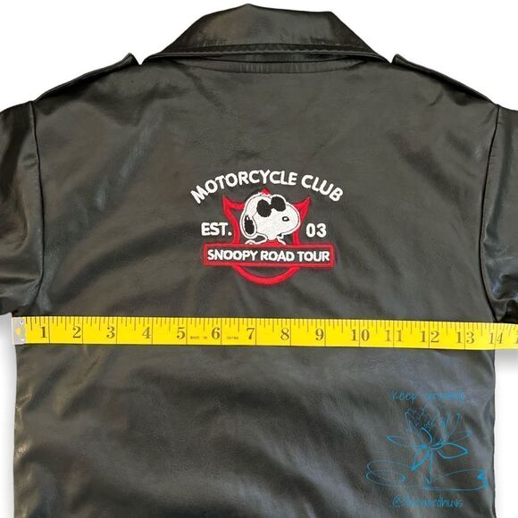 Peanuts Snoopy Motorcycle Style Jacket 4T - Picture 10 of 12